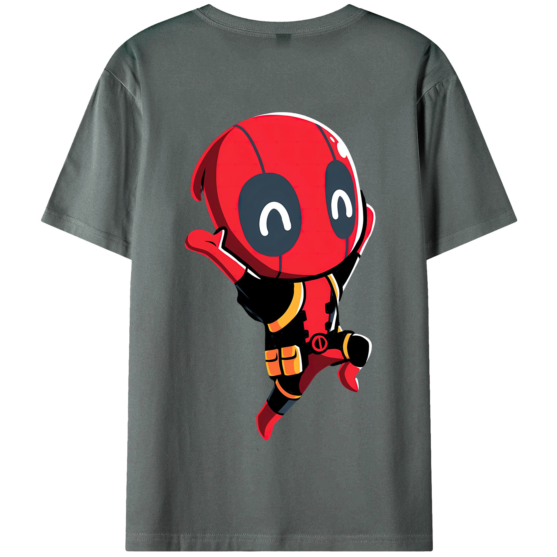 （画像用） Deadpool デッドプール 綿100％半袖Tシャツ（背面プリント）